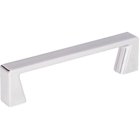 Jeffrey Alexander 96 mm Center-to-Center Polished Chrome Square Boswell Cabinet Pull 177-96PC